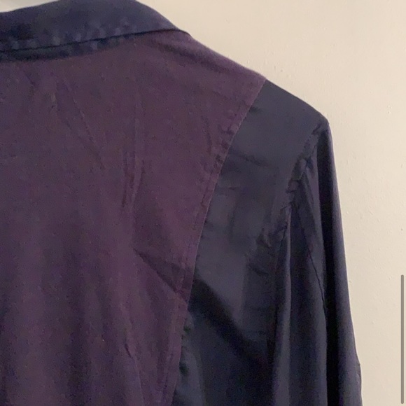 Calvin Klein Jeans Blouse Navy Blue Long Sleeves Button Down Top Shirt XL Talla - Picture 9 of 10